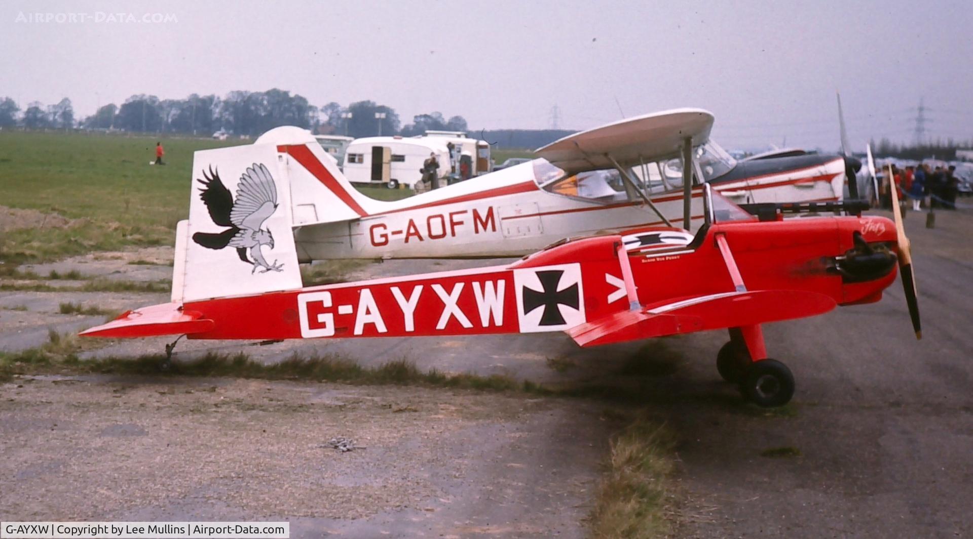 G-AYXW, 1972 Evans VP-1 Volksplane C/N PFA 1544, Finmere C1972