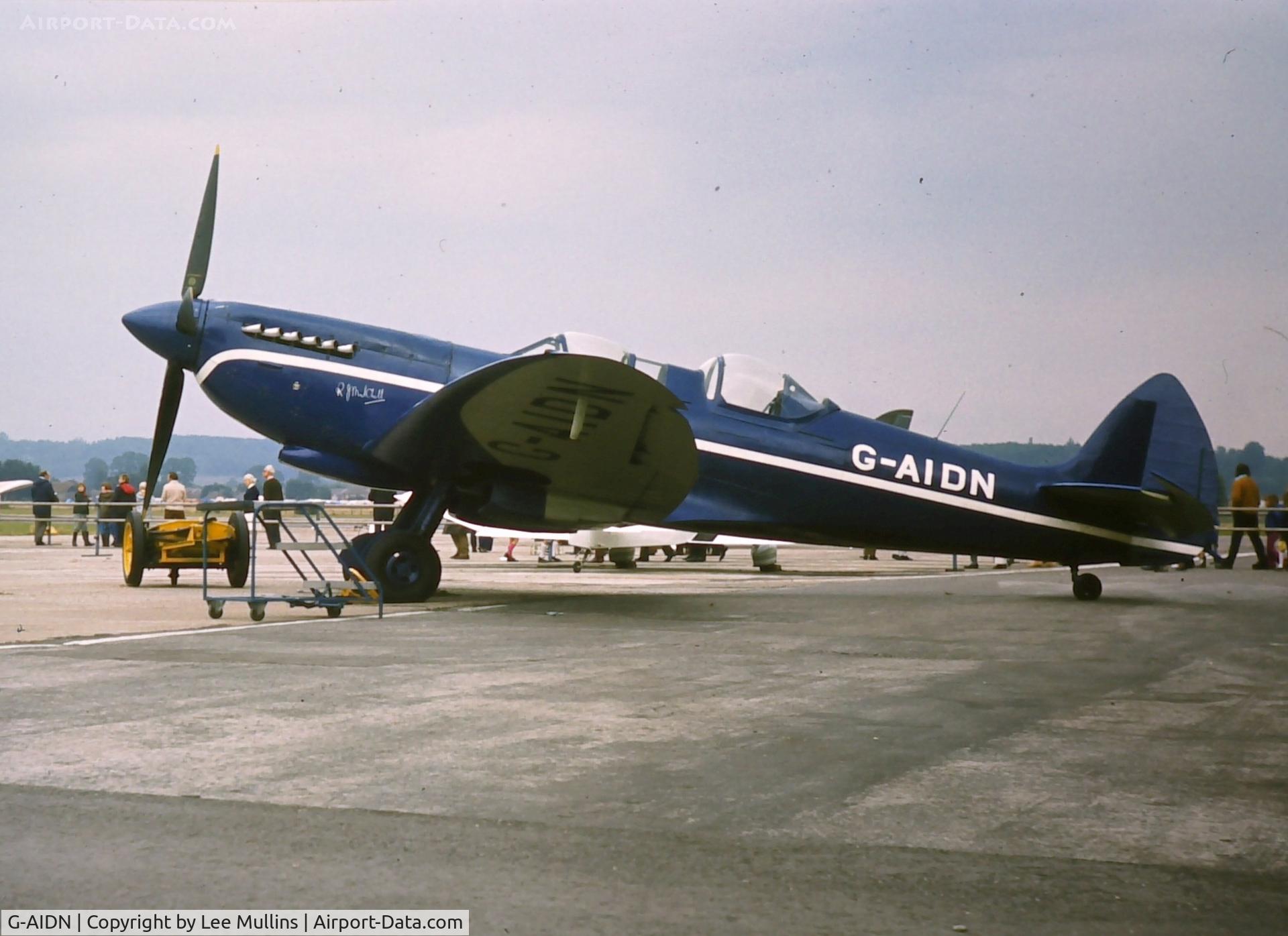 G-AIDN, 1944 Supermarine 502 Spitfire TR.8 (LF.VIIIc) C/N 6S/729058, Abingdon C1971