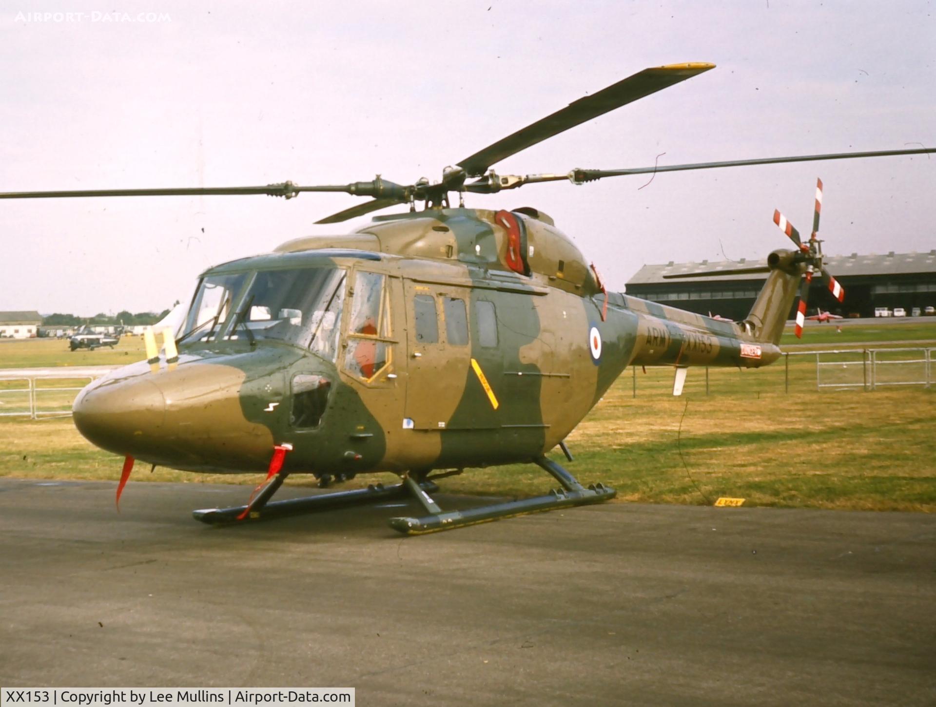 XX153, 1972 Westland Lynx AH.1 C/N 02/11, Farnborough 1972