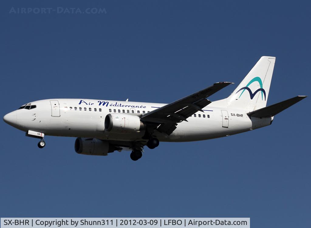 SX-BHR, 1998 Boeing 737-5L9 C/N 29234, Landing rwy 32L