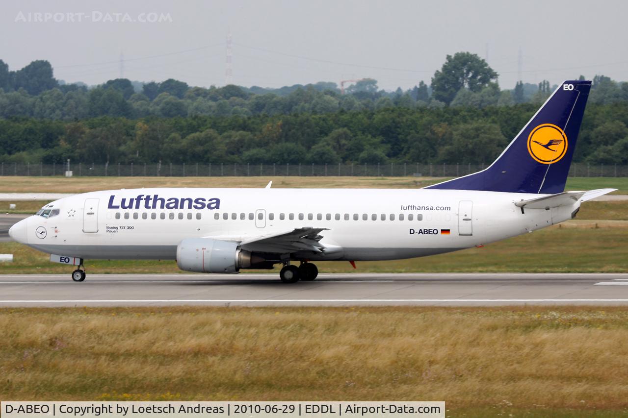D-ABEO, 1991 Boeing 737-330 C/N 26429, named Plauen