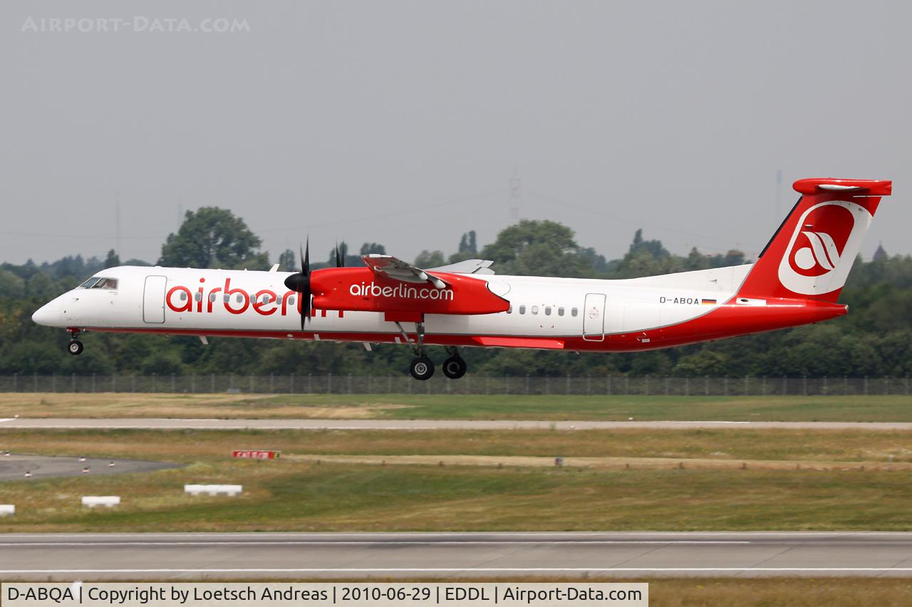 D-ABQA, 2008 De Havilland Canada DHC-8-402Q Dash 8 C/N 4223, Air Berlin Turboprop