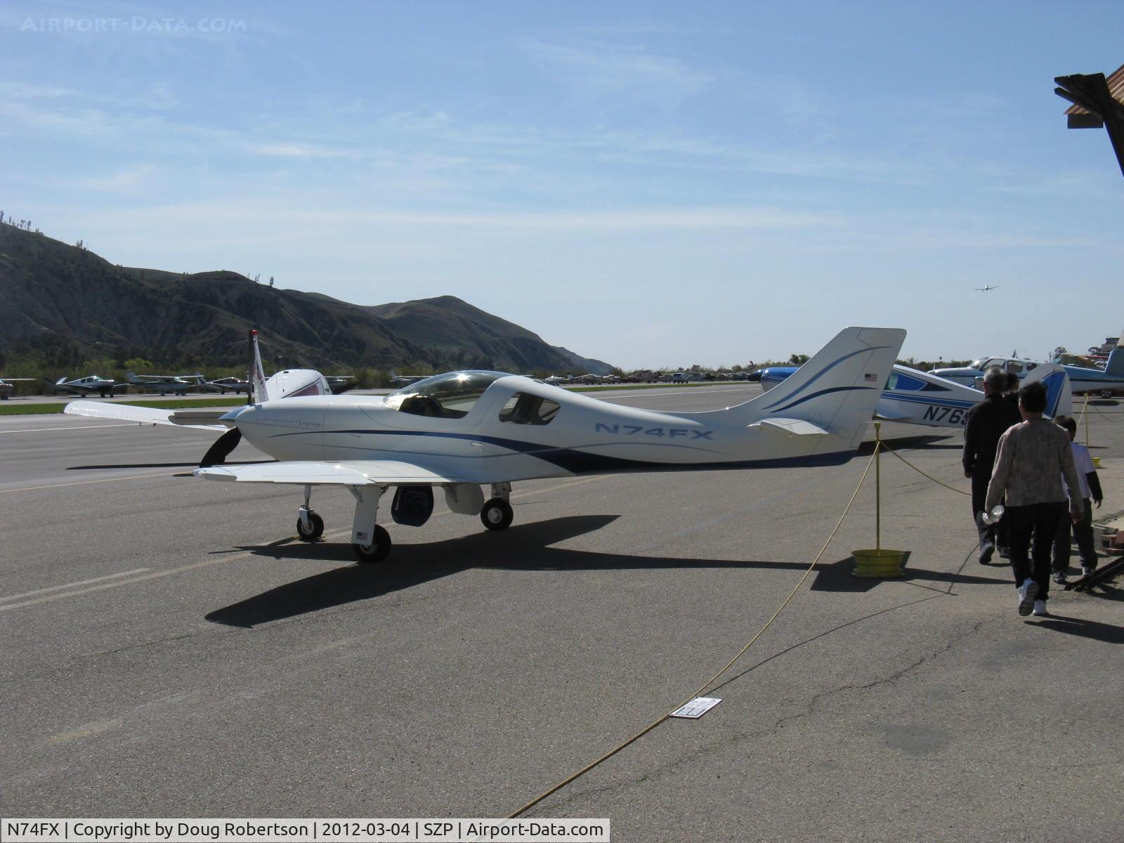 N74FX, 2007 Lancair Legacy C/N L2K-283, 2007 Larson LANCAIR LEGACY, Continental IO-550 310 Hp, two-place speedster