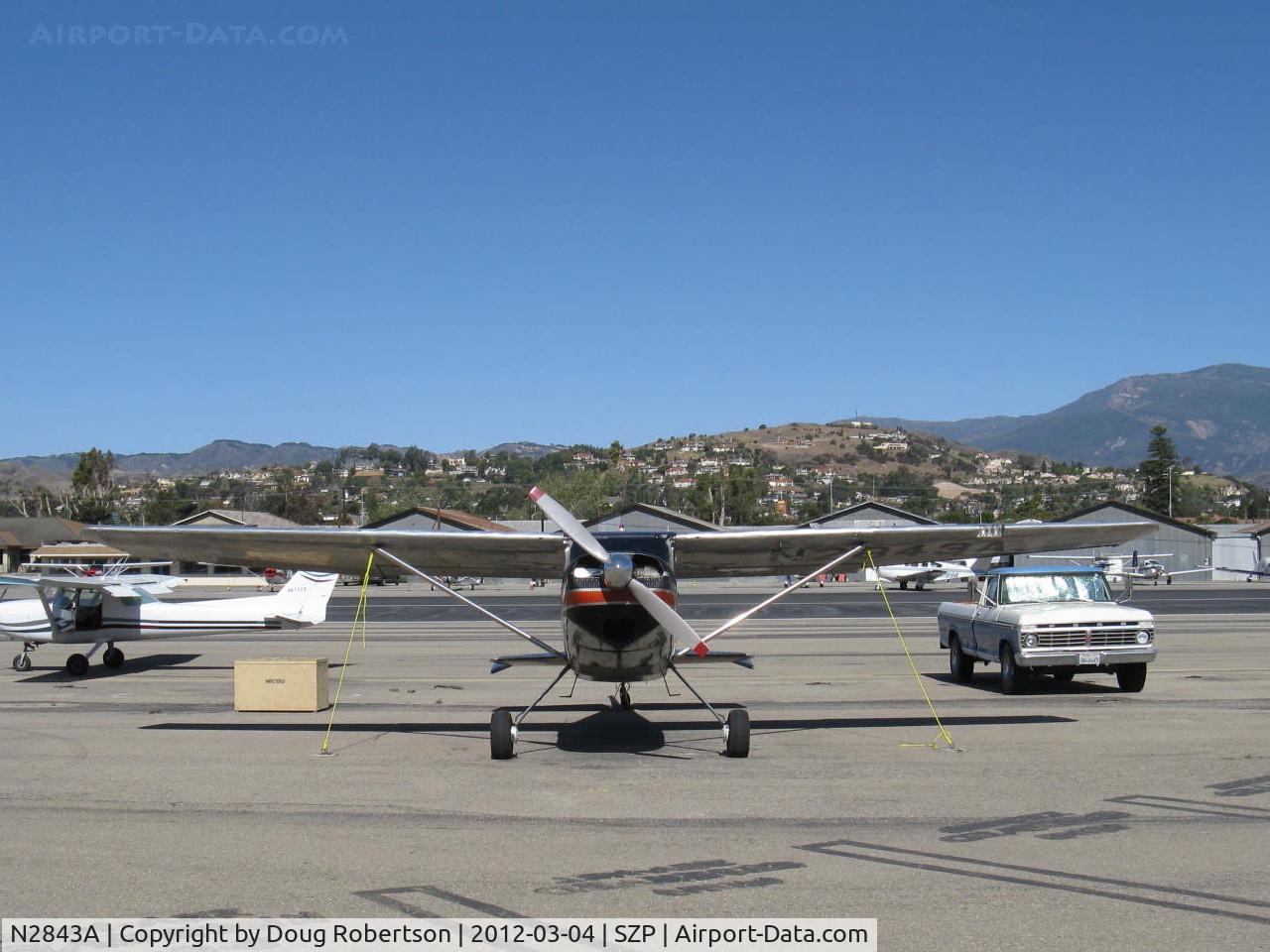 N2843A, 1953 Cessna 180 C/N 30043, 1953 Cessna 180, Continental O-470 225 Hp, 1st year of production