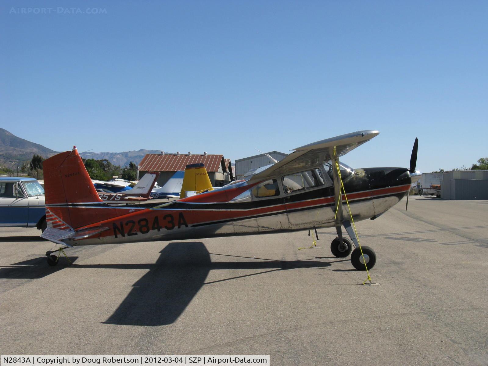 N2843A, 1953 Cessna 180 C/N 30043, 1953 Cessna 180, Continental O-470 225 Hp