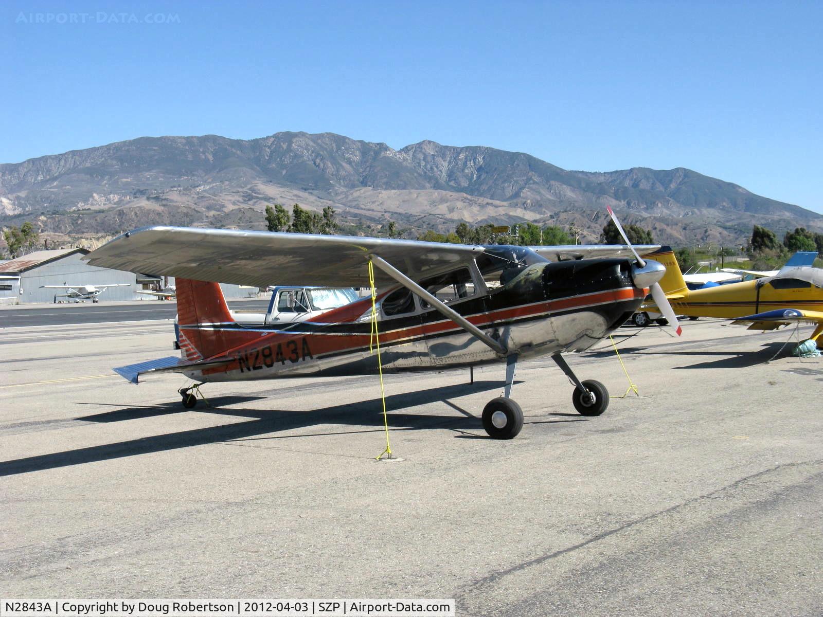 N2843A, 1953 Cessna 180 C/N 30043, 1953 Cessna 180, Continental O-470 225 Hp