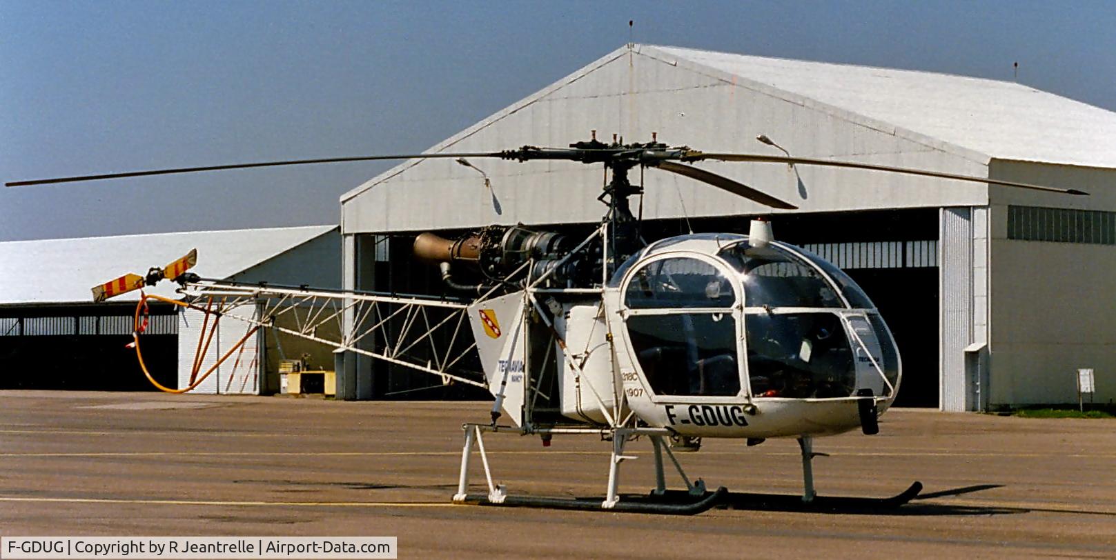 F-GDUG, Aerospatiale SA-318C Alouette Astazou C/N 1907, TECNAVIA Nancy France