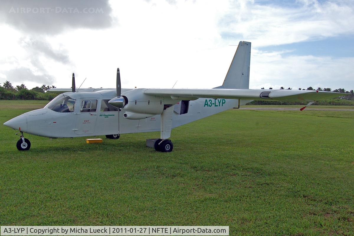 A3-LYP, 1977 Britten-Norman BN-2A-27 Islander C/N 821, At Eu'a