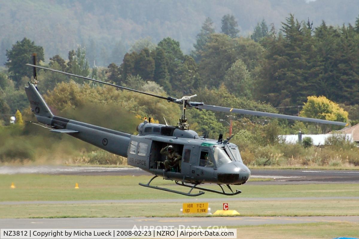 NZ3812, Bell UH-1H Iroquois C/N 11940, At Rotorua