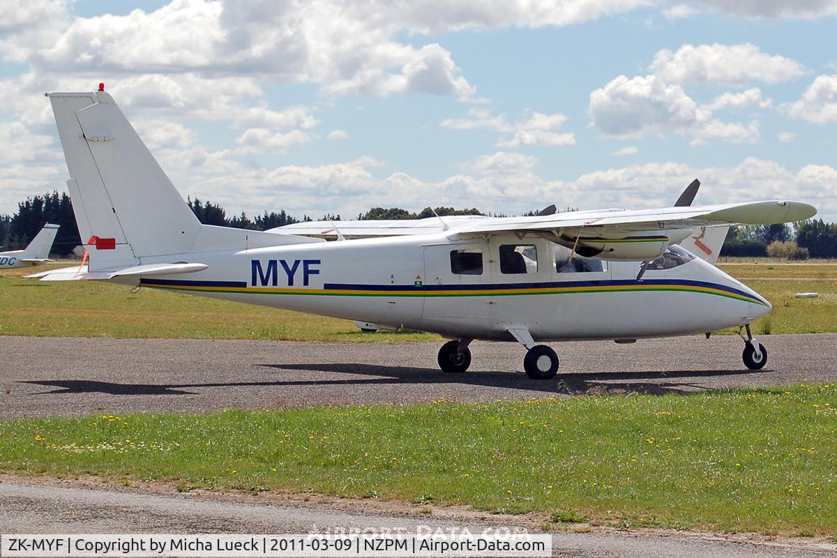 ZK-MYF, Partenavia P-68B C/N 123, At Palmerston North