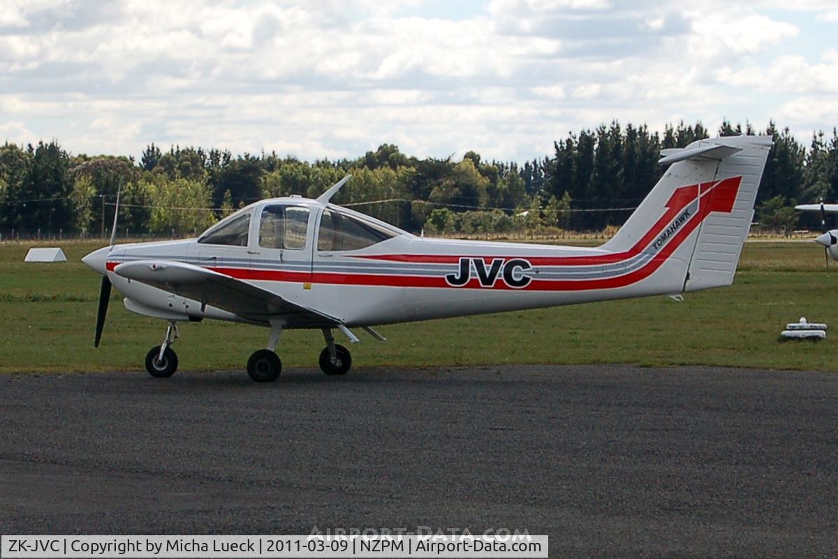 ZK-JVC, 1979 Piper PA-38-112 Tomahawk C/N 38-79A0320, At Palmerston North