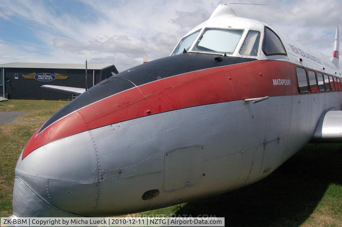 ZK-BBM, 1953 De Havilland DH.114 Heron 1B C/N 14011, At Tauranga Classic Flyers