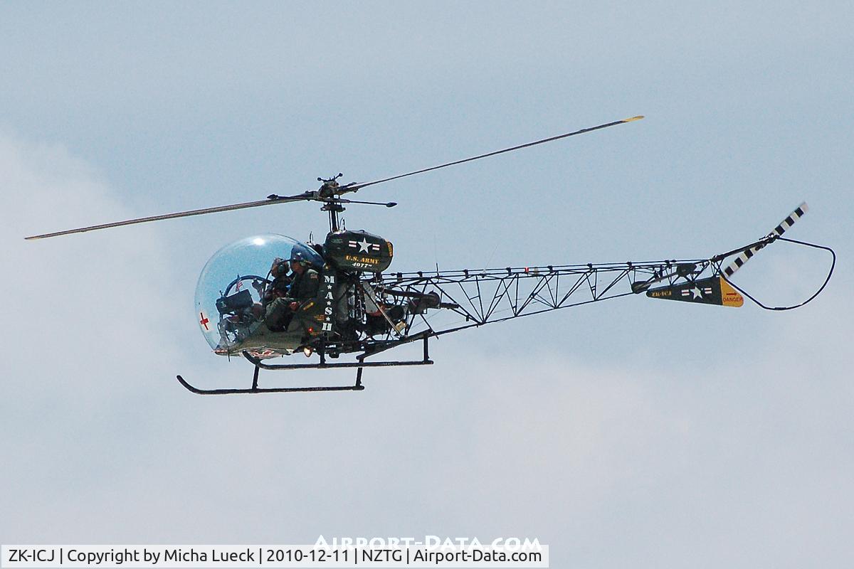 ZK-ICJ, Bell 47G-3B-1 Sioux C/N 3337, At Tauranga