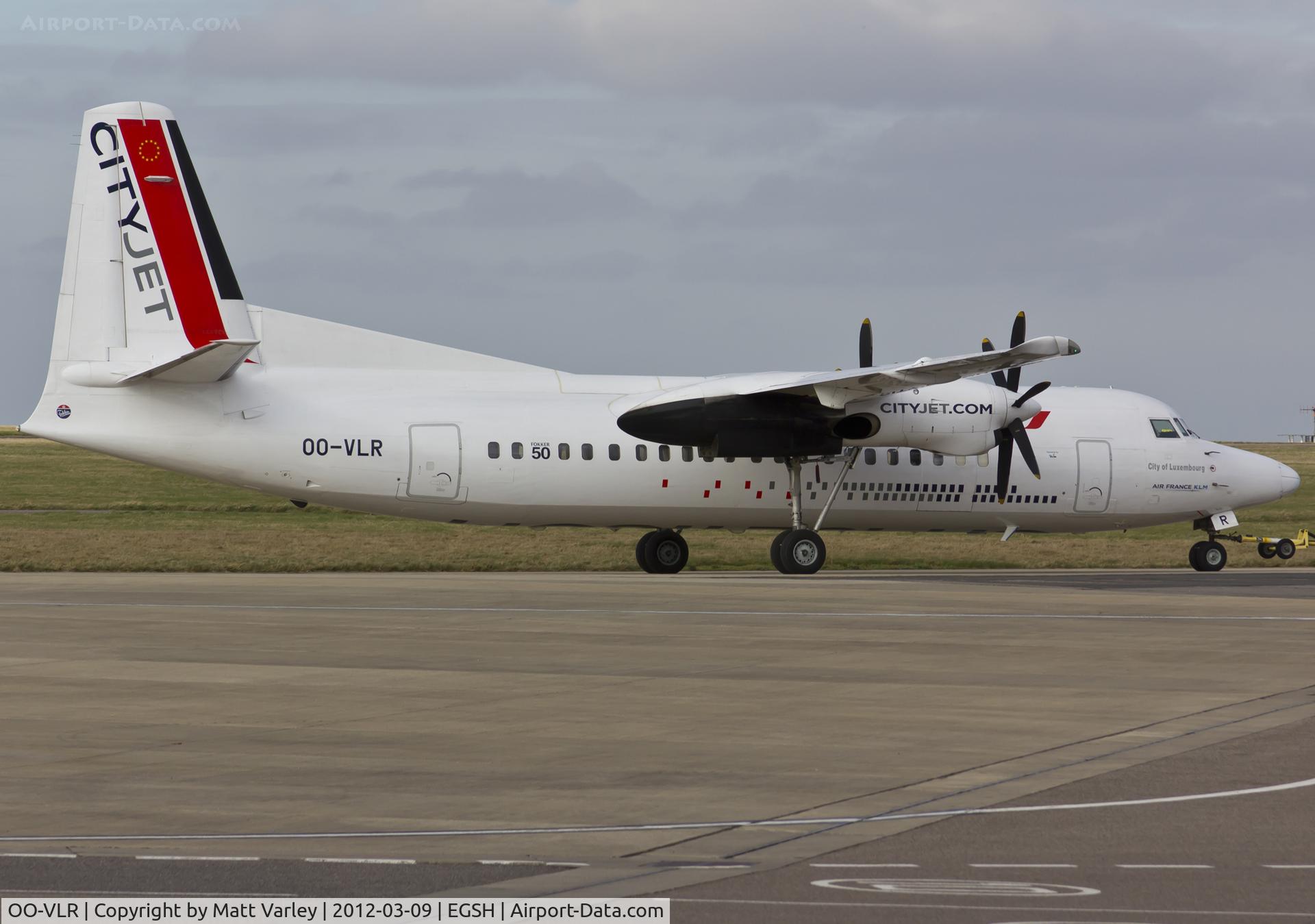 OO-VLR, 1988 Fokker 50 C/N 20121, Returning from the north side after engine runs.