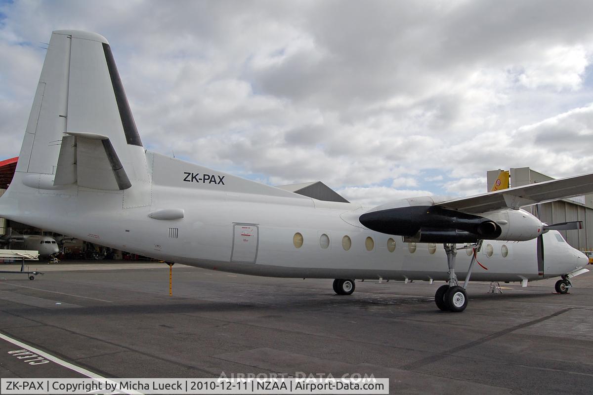 ZK-PAX, 1980 Fokker F-27-500 Friendship C/N 10596, At Auckland