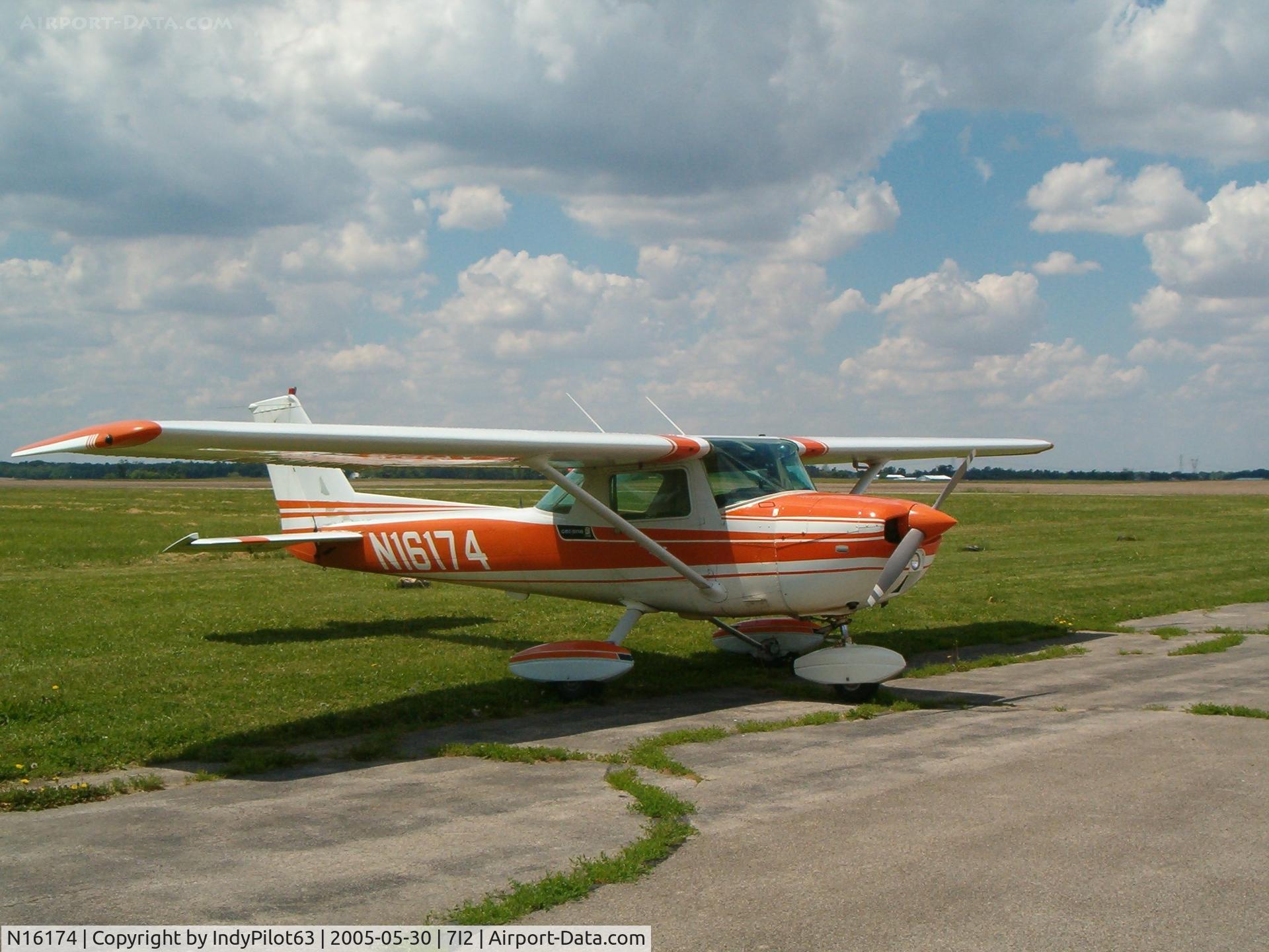 N16174, 1972 Cessna 150L C/N 15073523, A pretty Cessna 152 belonging to the airport
