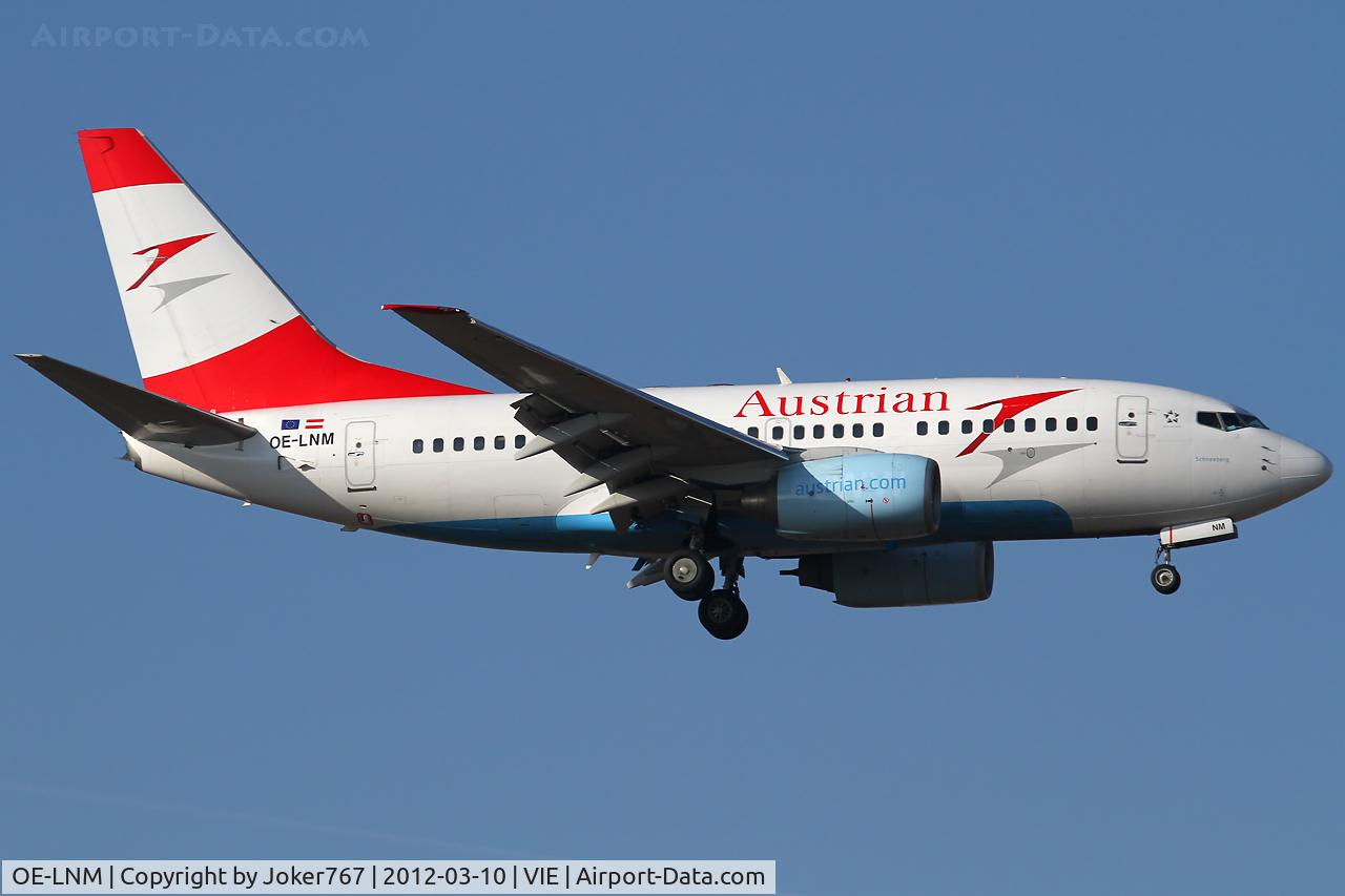 OE-LNM, 2000 Boeing 737-6Z9 C/N 30138, Austrian Airlines