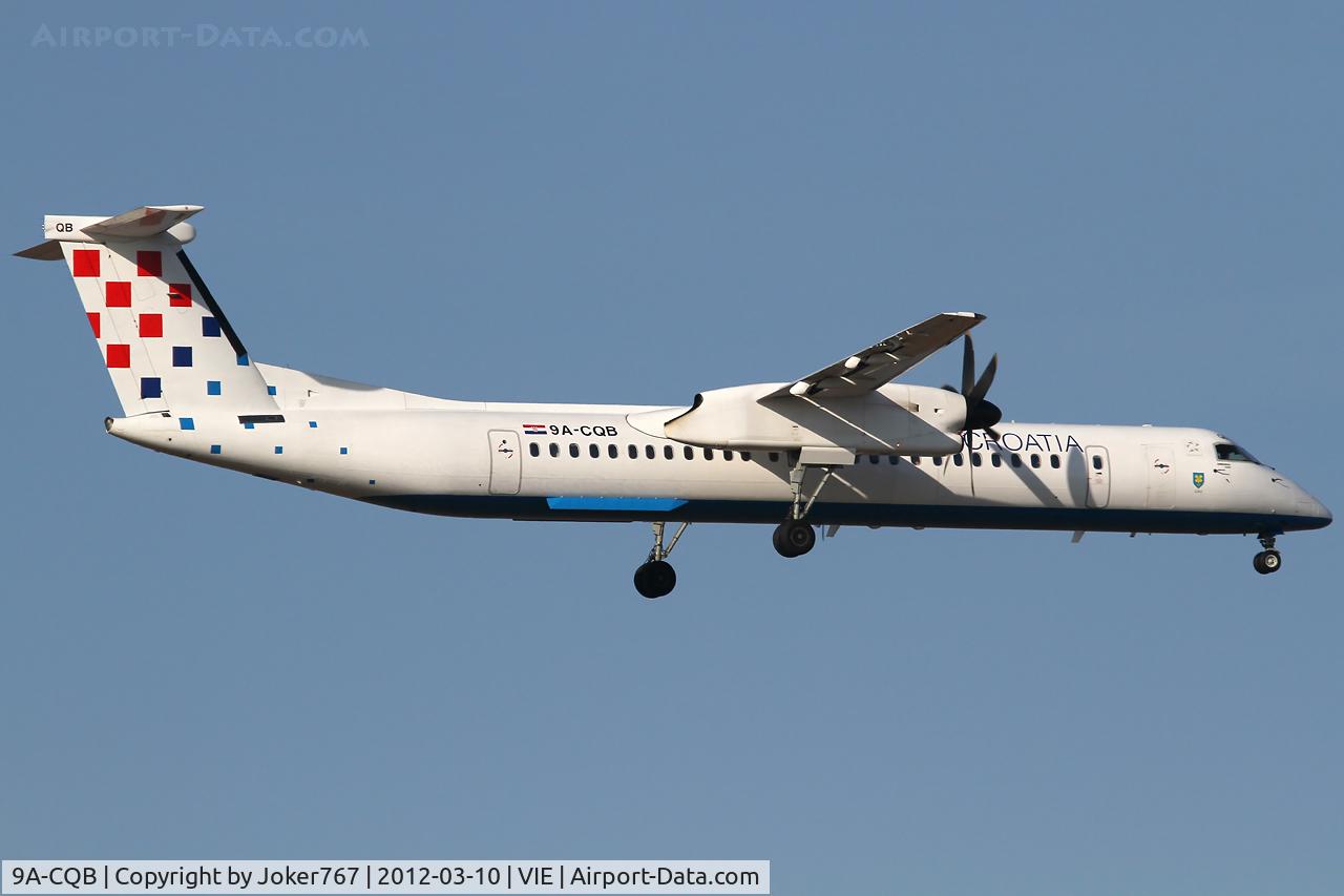 9A-CQB, 2008 De Havilland Canada DHC-8-402Q Dash 8 C/N 4211, Croatia Airlines