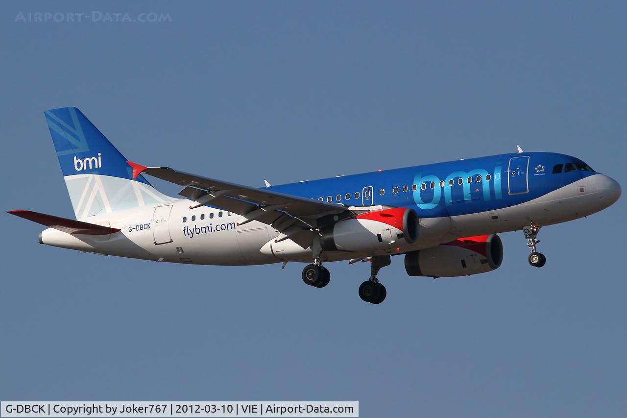 G-DBCK, 2007 Airbus A319-131 C/N 3049, BMI
