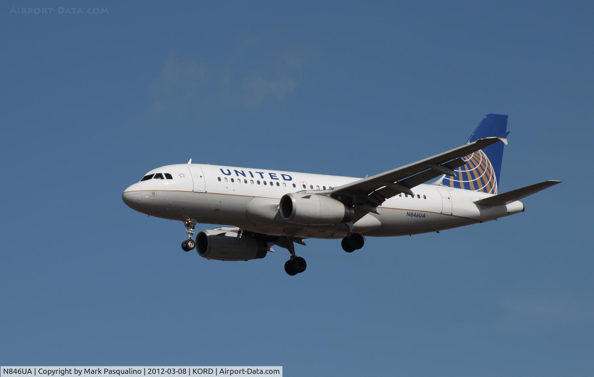 N846UA, 2001 Airbus A319-131 C/N 1600, Airbus A319
