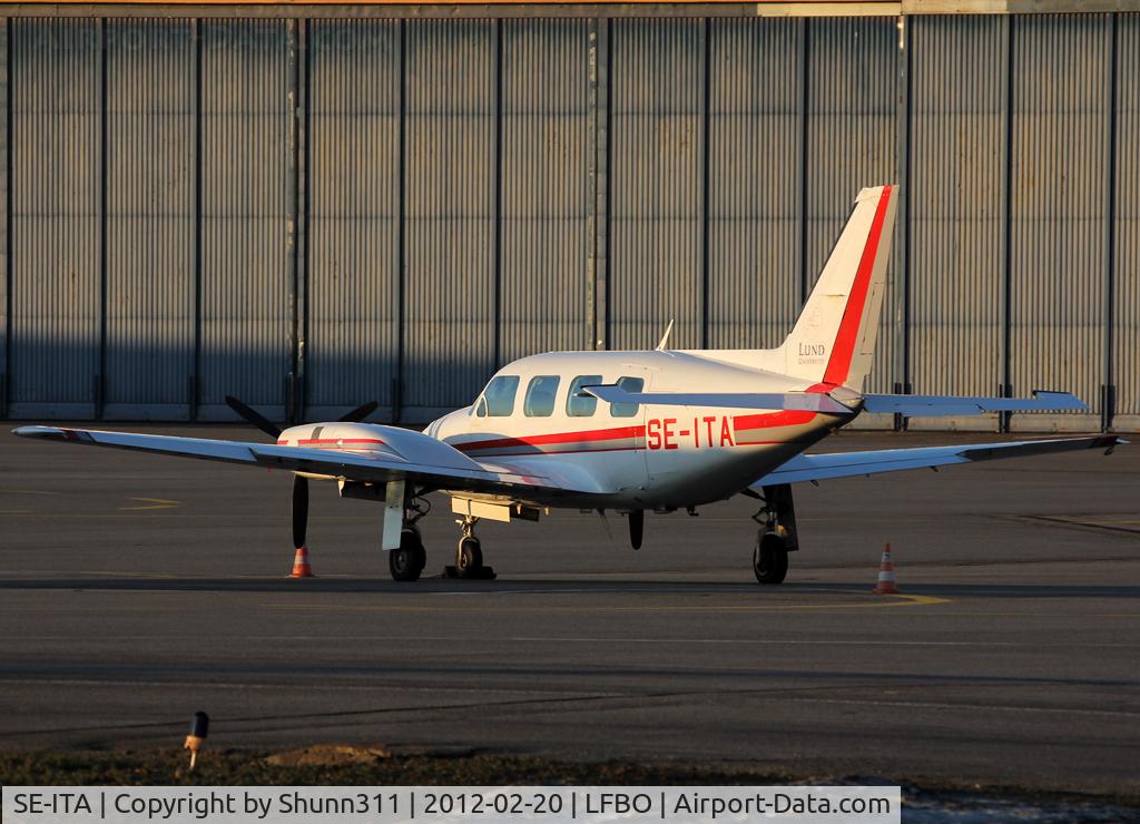 SE-ITA, 1980 Piper PA-31 C/N 31-8012028, Parked at the General Aviation...