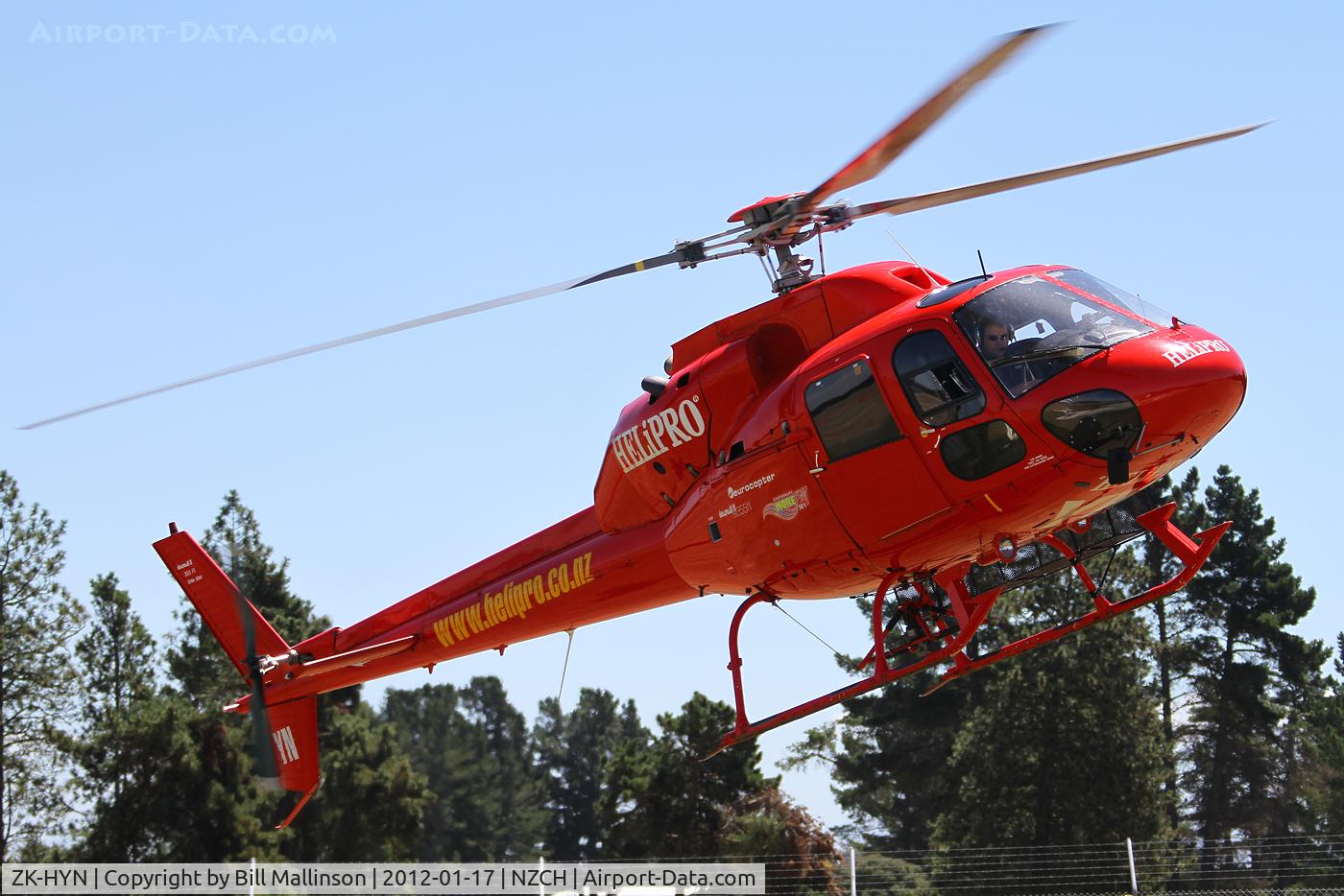 ZK-HYN, Aerospatiale AS-355F-1 Ecureuil 2 C/N 5286, back to the pad