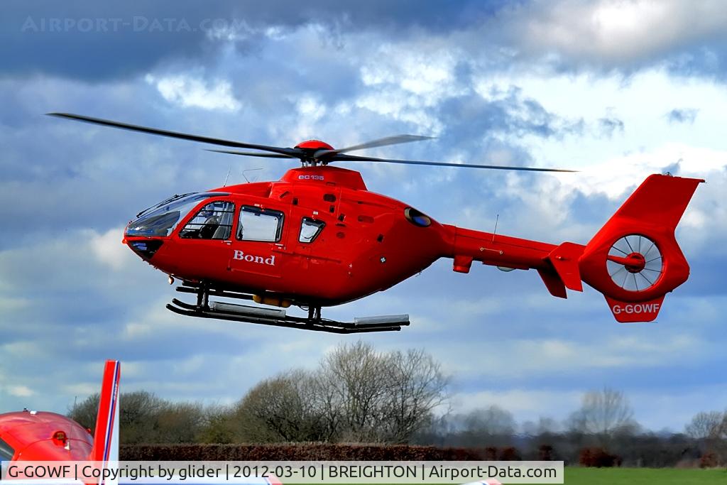 G-GOWF, 2009 Eurocopter EC-135T-2+ C/N 0785, In for fuel