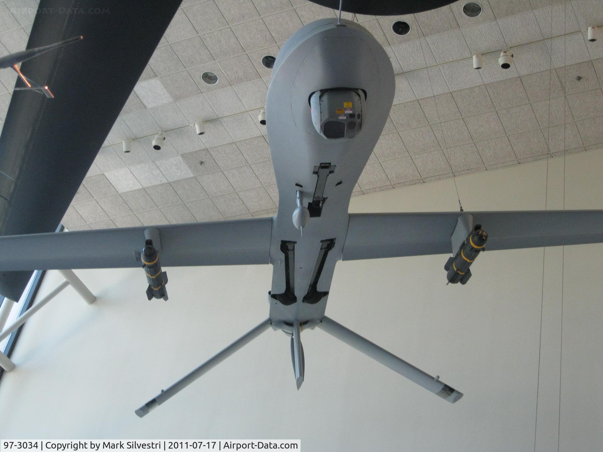 97-3034, General Atomics RQ-1L Predator C/N P-034, Hanging at the Air and Space in D.C.