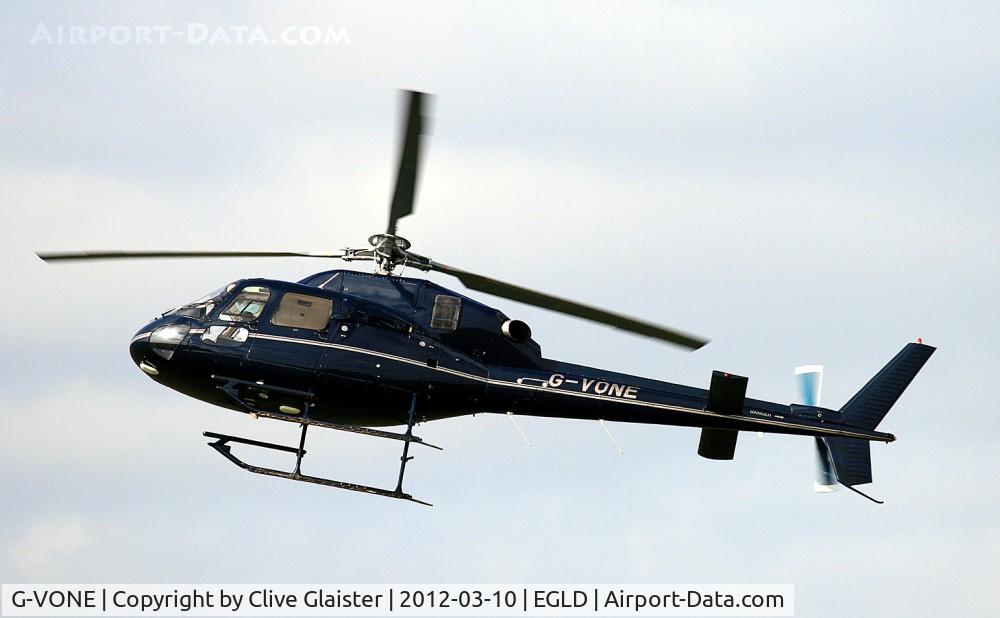 G-VONE, 1994 Eurocopter AS-355N Ecureuil 2 C/N 5572, Ex: G-LCON > G-VONE - Originally owned to, McAlpine Helicopters Ltd in June 1994 as G-LCON. Currently with, Premiair Aviation Services Ltd since February 2012 as G-VONE..