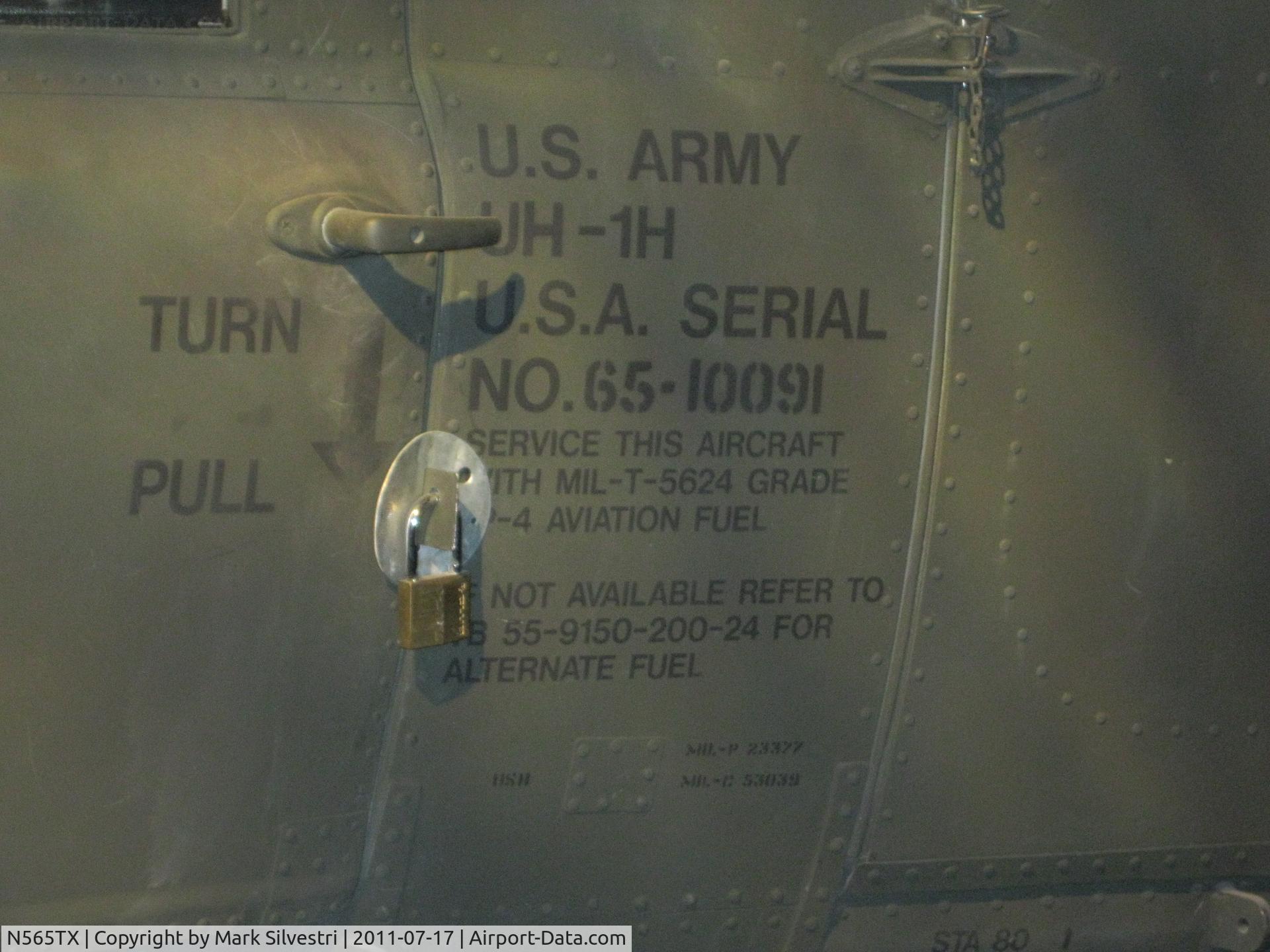 N565TX, 1965 Bell UH-1H C/N 65-10091, National Museum of American History