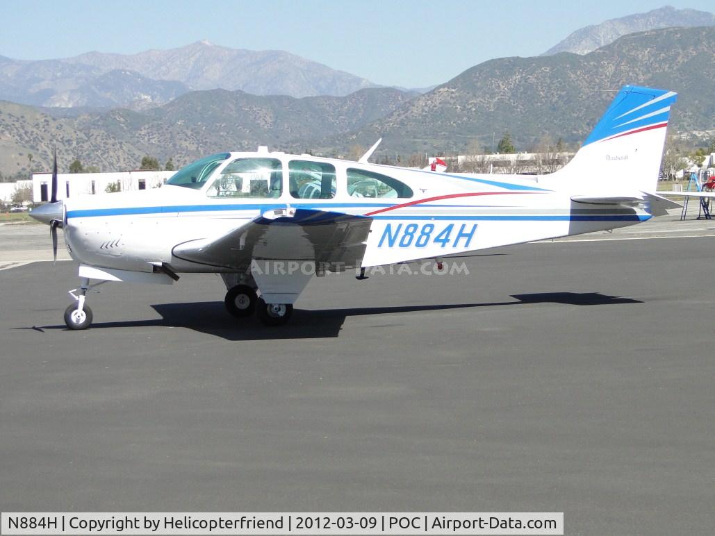 N884H, 1967 Beech 35-C33 Debonair C/N CD-1077, Parked at Howard Aviaiton