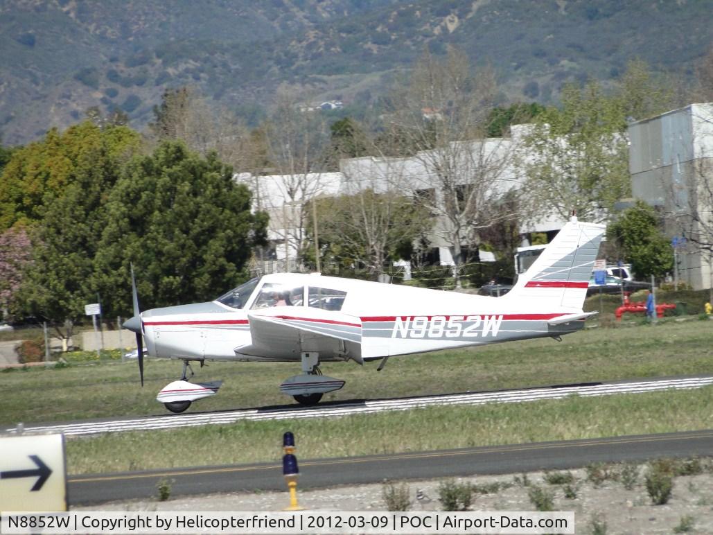 N8852W, 1964 Piper PA-28-235 C/N 28-10405, On the runway and rolling out