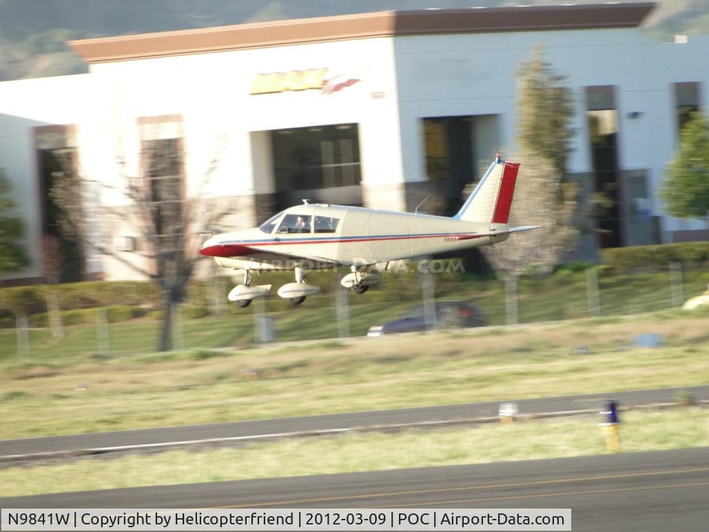 N9841W, 1967 Piper PA-28-140 Cherokee Cruiser C/N 28-23349, Lifting off slowly heading westbound