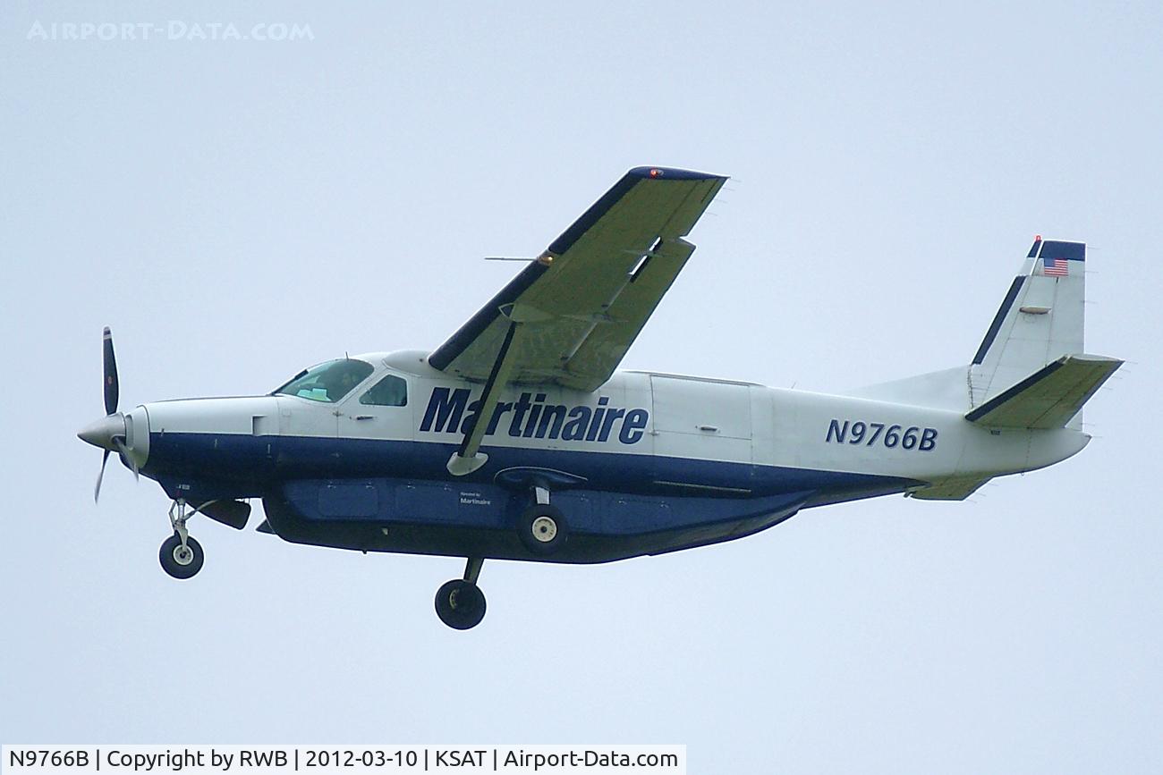 N9766B, 1988 Cessna 208B Grand Caravan C/N 208B0112, On approach 12R