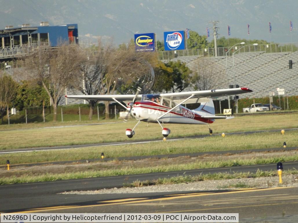 N2696D, 1952 Cessna 170B C/N 20848, Landing on 26L