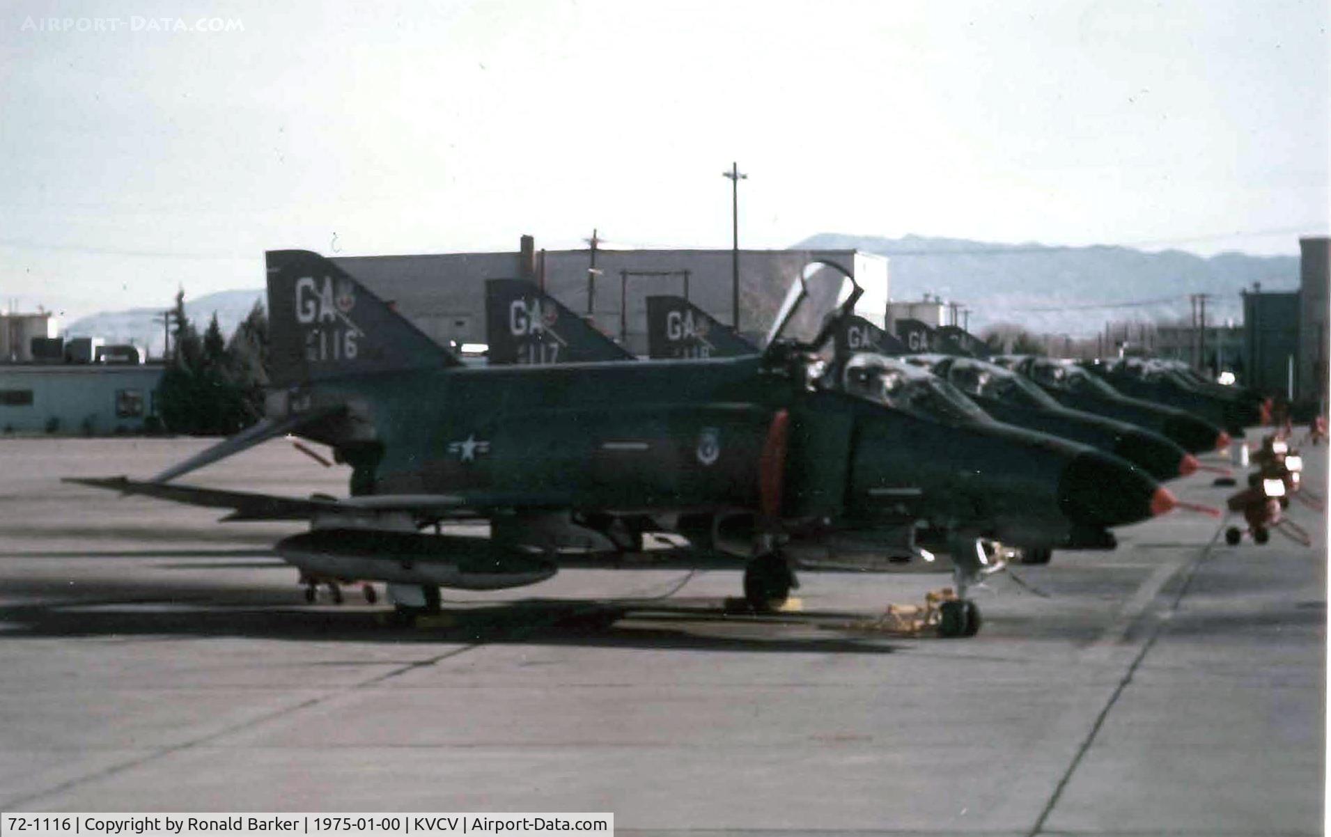 72-1116, 1972 McDonnell Douglas F-4F Phantom II C/N 4356, George AFB CA  GAF 37+06  Jan 1975