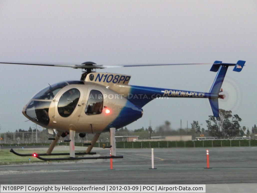 N108PP, 2008 MD Helicopters 369E C/N 0578E, Showing me the new LED running lights on the port side