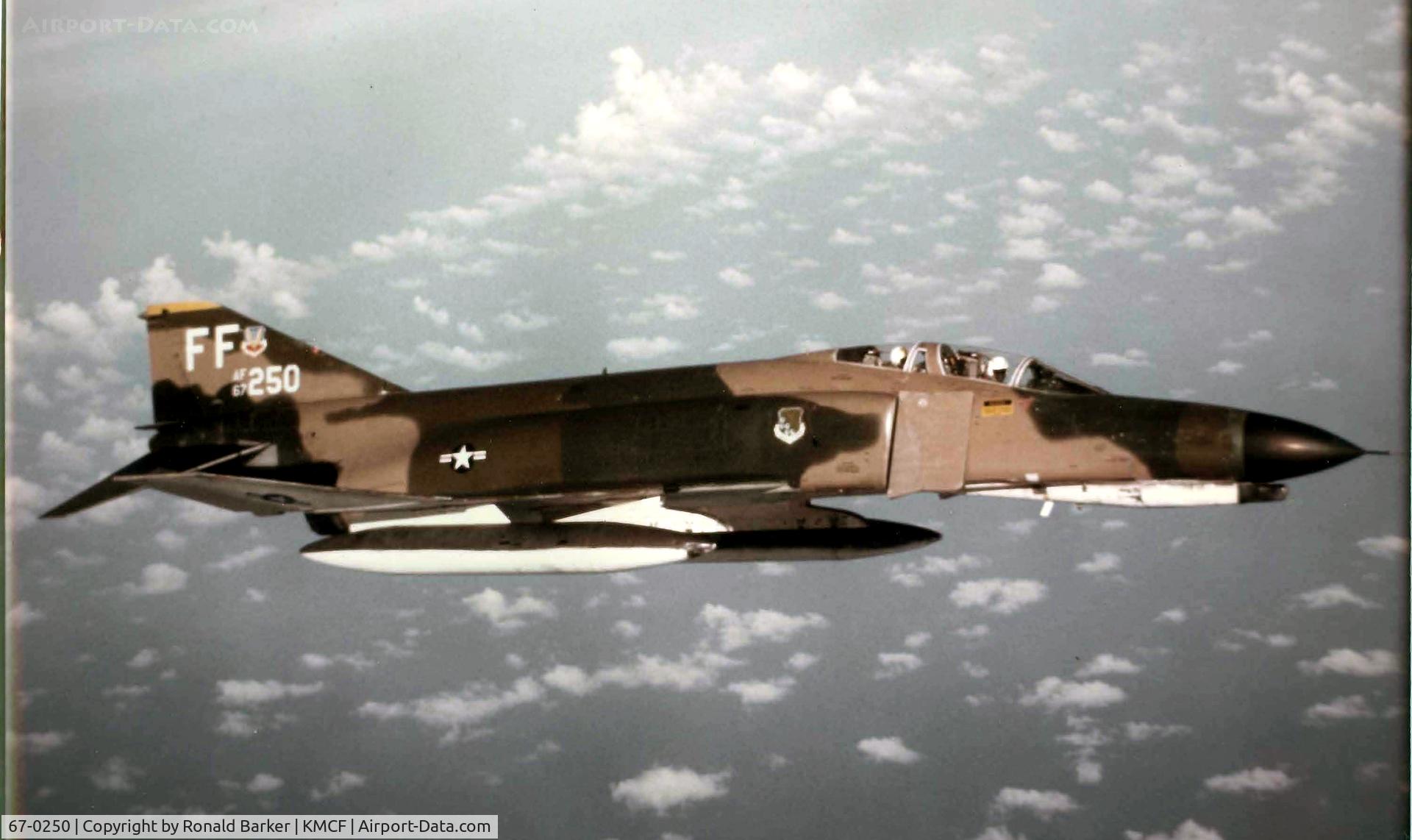 67-0250, 1967 McDonnell Douglas F-4E Phantom II C/N 2939, MacDill  Aug 1973