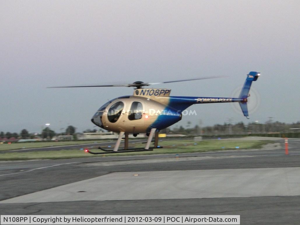 N108PP, 2008 MD Helicopters 369E C/N 0578E, Airtaxiing to runway 26L