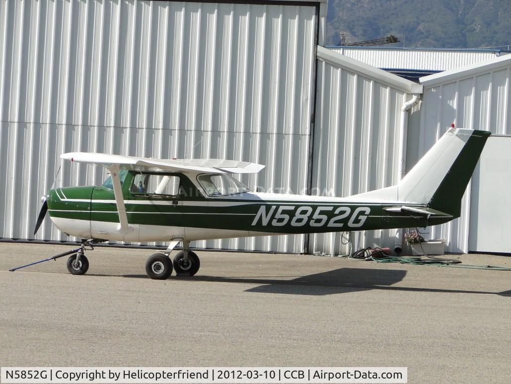 N5852G, 1969 Cessna 150K C/N 15071352, Parked by the hanger