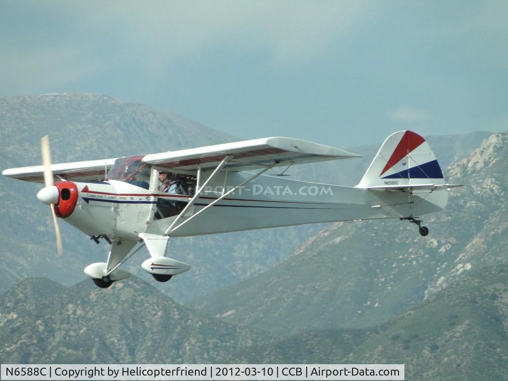 N6588C, 1992 Taylorcraft/Swick T-Clips C/N 1, On high final to runway 24