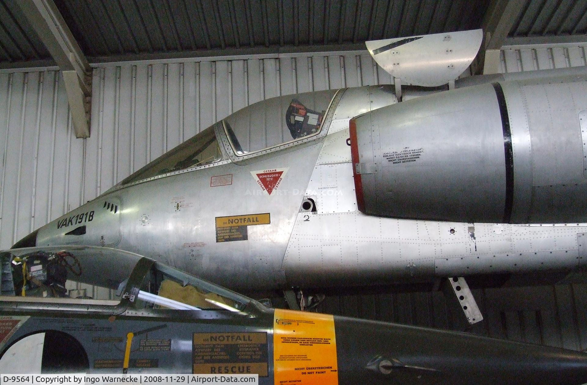 D-9564, 1971 VFW-Fokker VAK-191B C/N V2, VFW-Fokker VAK-191B at the Wehrtechnische Studiensammlung, Koblenz