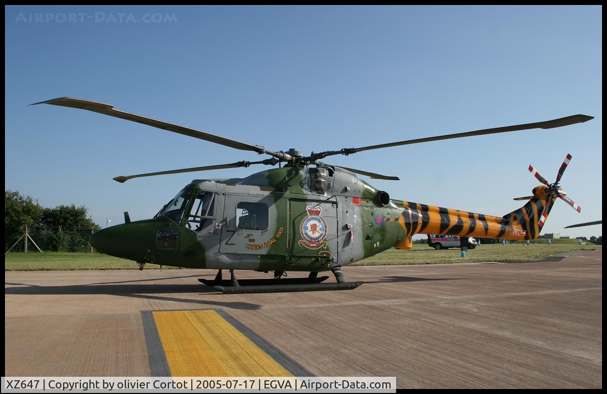 XZ647, 1980 Westland Lynx AH.7 C/N 183, nice tiger paint ! RIAT 2005