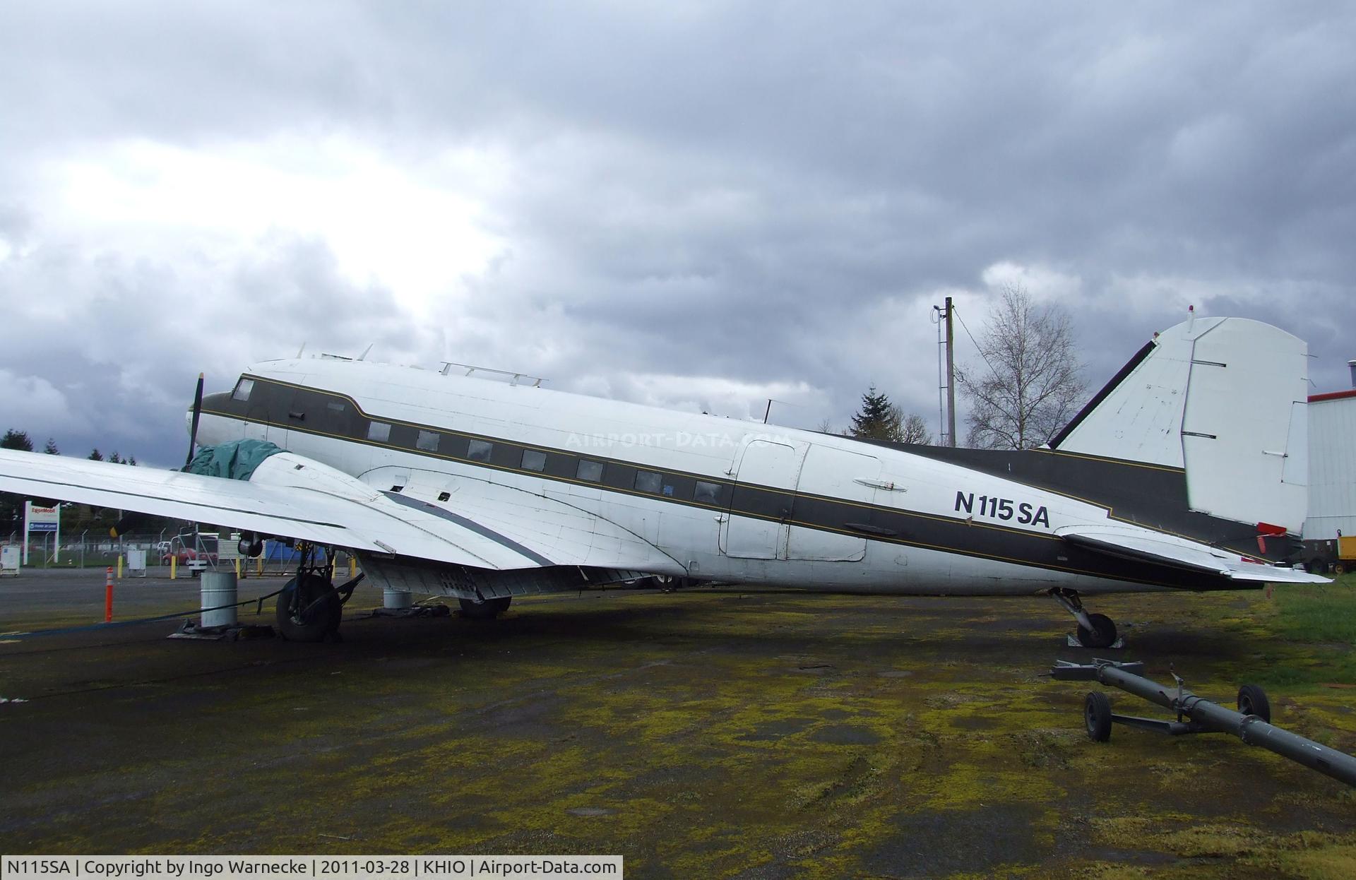 N115SA, 1944 Douglas DC3C-S1C3G (C-47A) C/N 13310, Douglas DC-3C at the Classic Aircraft Aviation Museum, Hillsboro OR