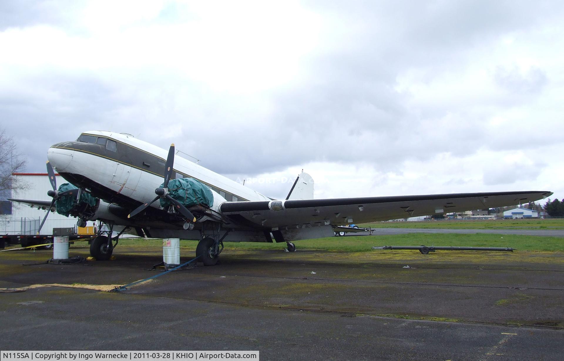 N115SA, 1944 Douglas DC3C-S1C3G (C-47A) C/N 13310, Douglas DC-3C at the Classic Aircraft Aviation Museum, Hillsboro OR