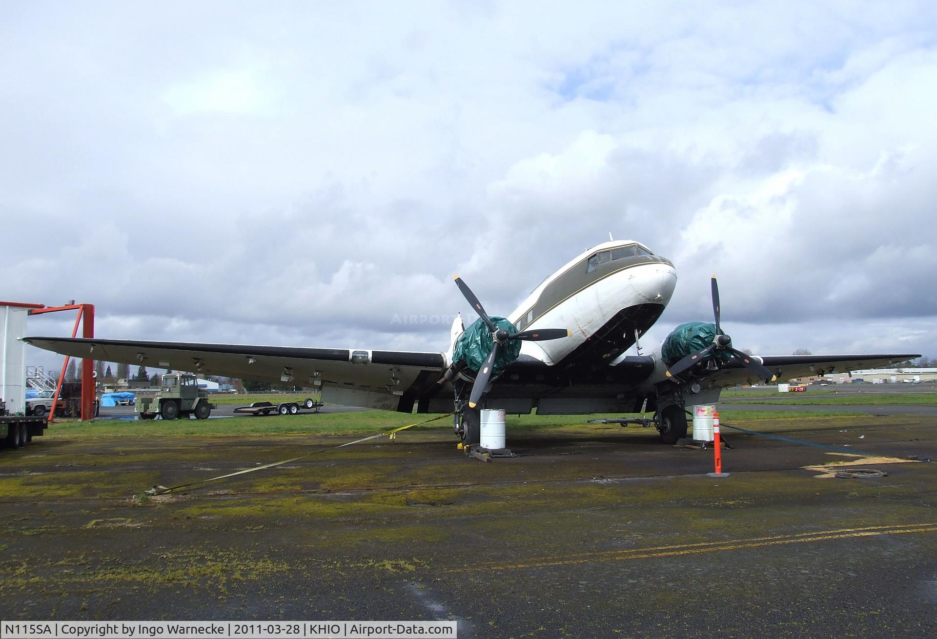 N115SA, 1944 Douglas DC3C-S1C3G (C-47A) C/N 13310, Douglas DC-3C at the Classic Aircraft Aviation Museum, Hillsboro OR