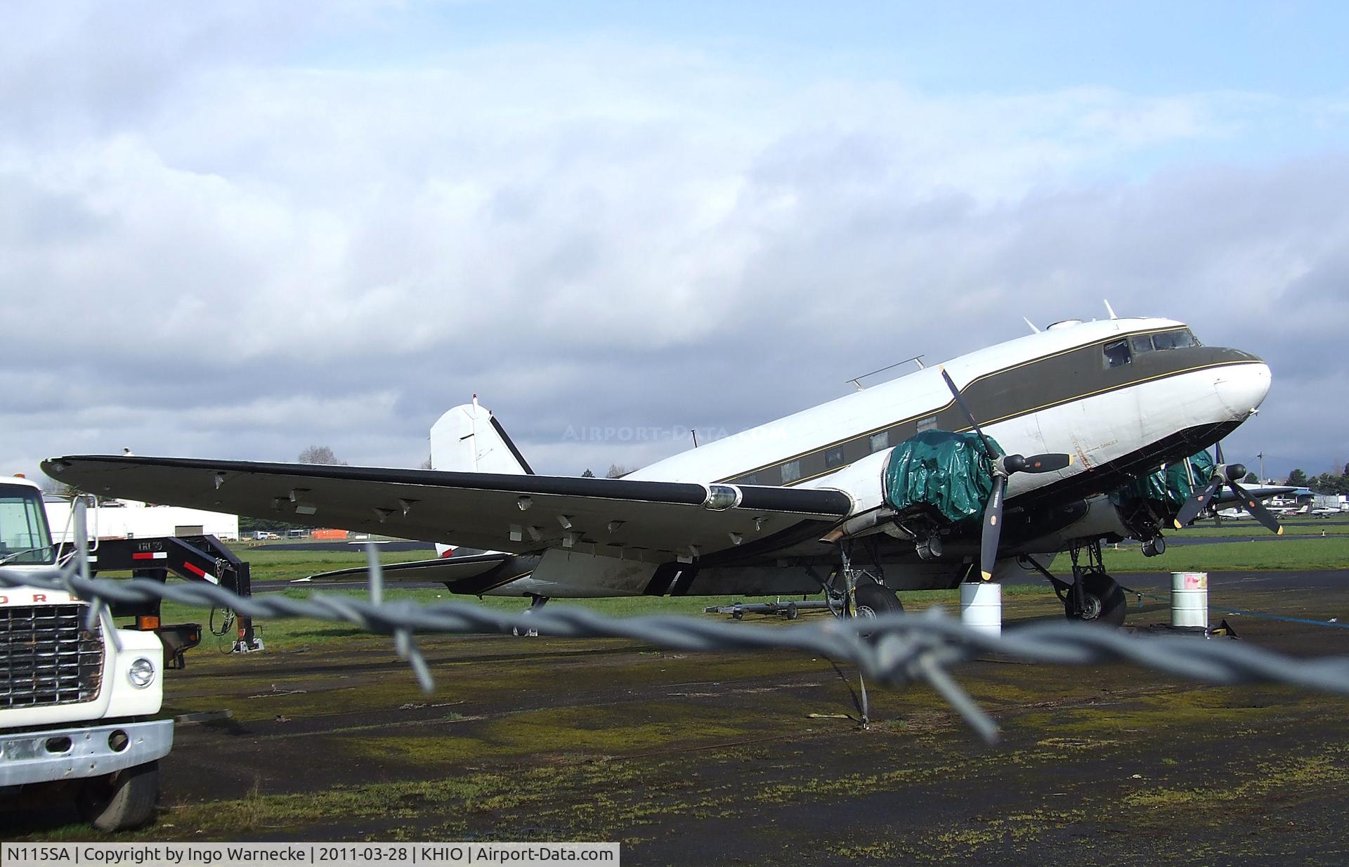 N115SA, 1944 Douglas DC3C-S1C3G (C-47A) C/N 13310, Douglas DC-3C at the Classic Aircraft Aviation Museum, Hillsboro OR