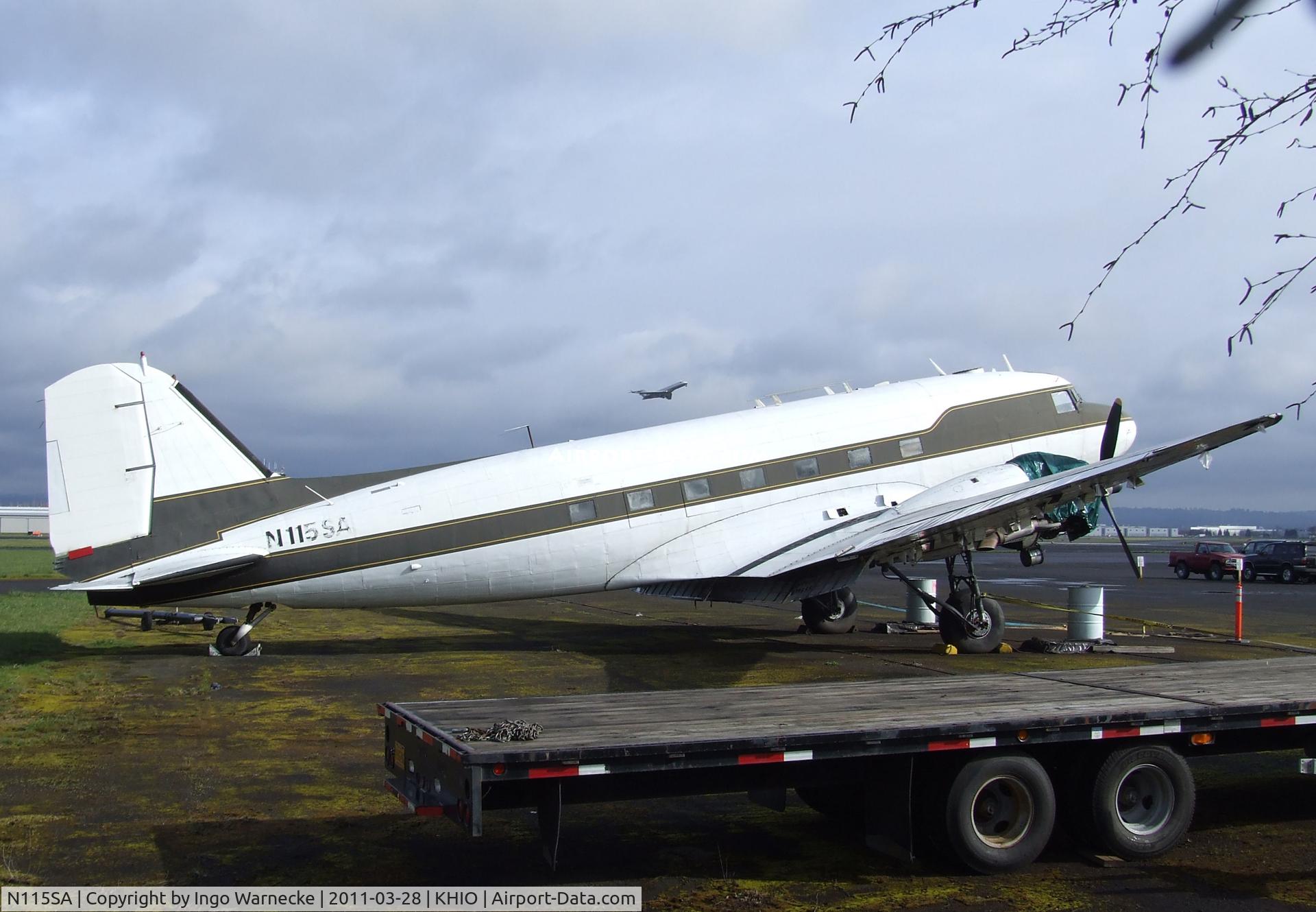 N115SA, 1944 Douglas DC3C-S1C3G (C-47A) C/N 13310, Douglas DC-3C at the Classic Aircraft Aviation Museum, Hillsboro OR