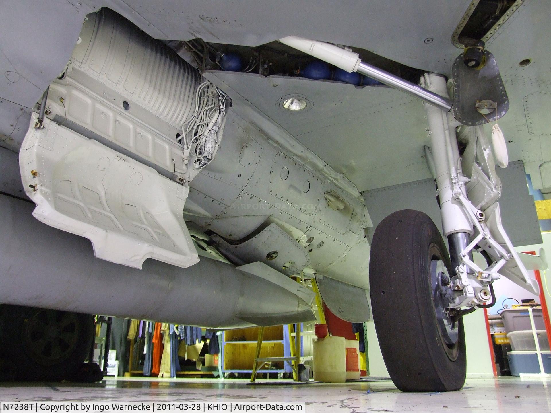 N7238T, 1974 Mikoyan-Gurevich MIG-21UM C/N 3036, Mikoyan i Gurevich MiG-21UM MONGOL-B at the Classic Aircraft Aviation Museum, Hillsboro OR