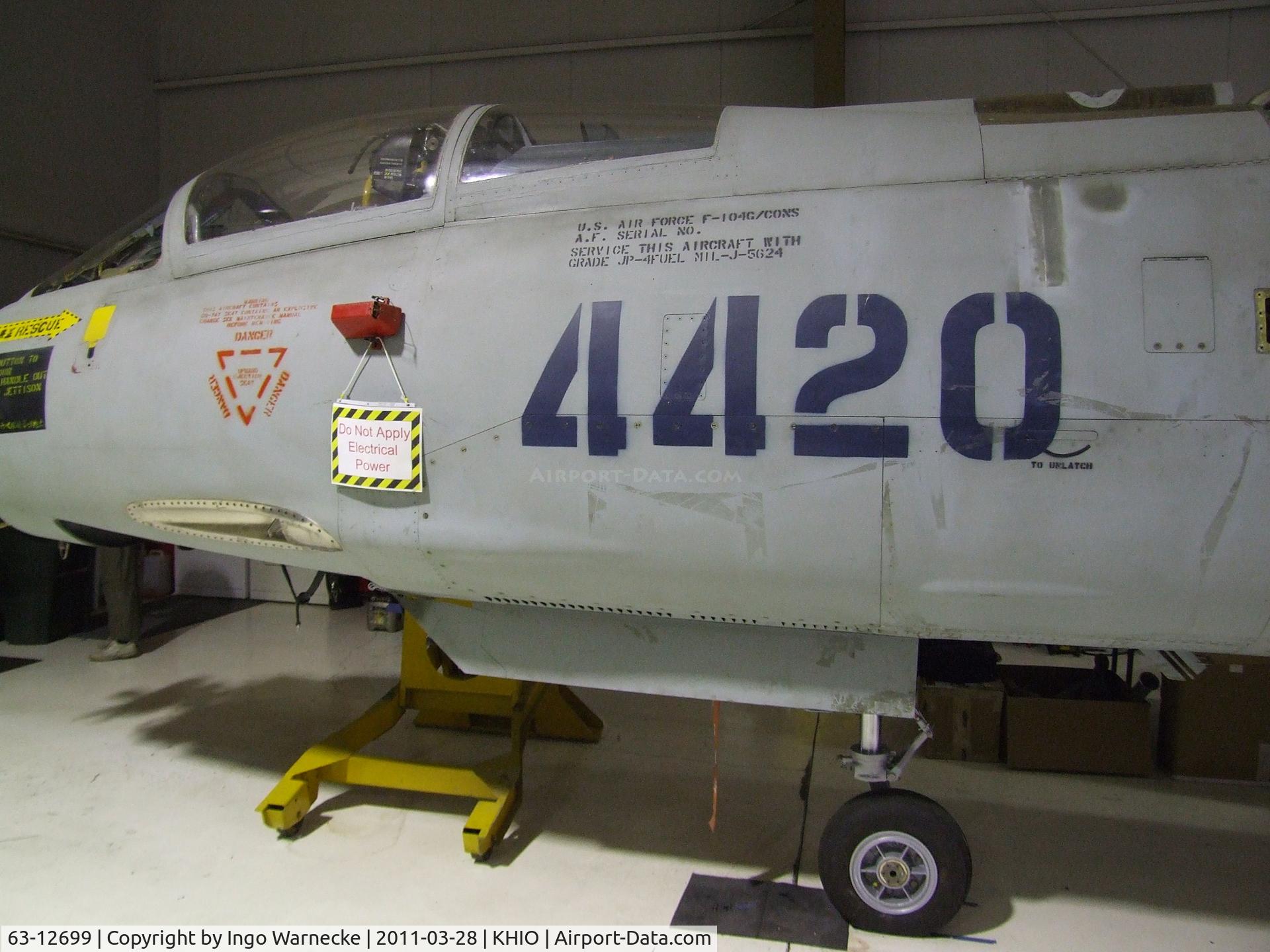 63-12699, 1963 Lockheed F-104G Starfighter C/N 683-6051, Lockheed F-104G Starfighter at the Classic Aircraft Aviation Museum, Hillsboro OR